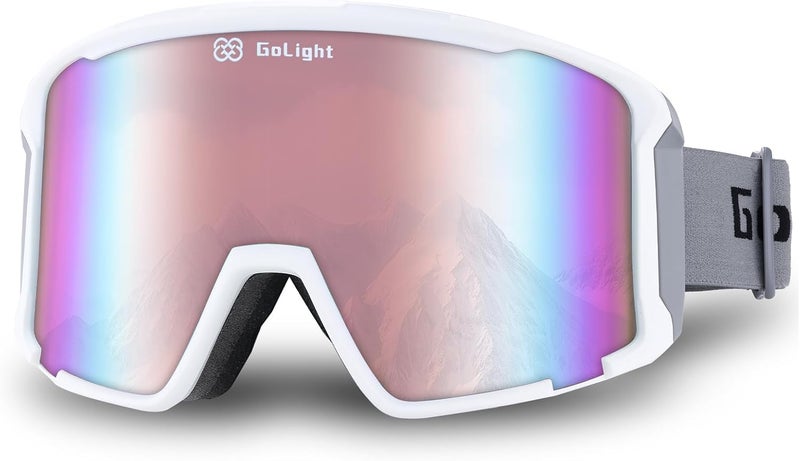 Golight OTG Ski Goggles – Hassle-Free Snow Goggles with Cylindrical REVO Lens, Anti-Fog Double Lens, UV400 & Comfortable Fit - Image 1